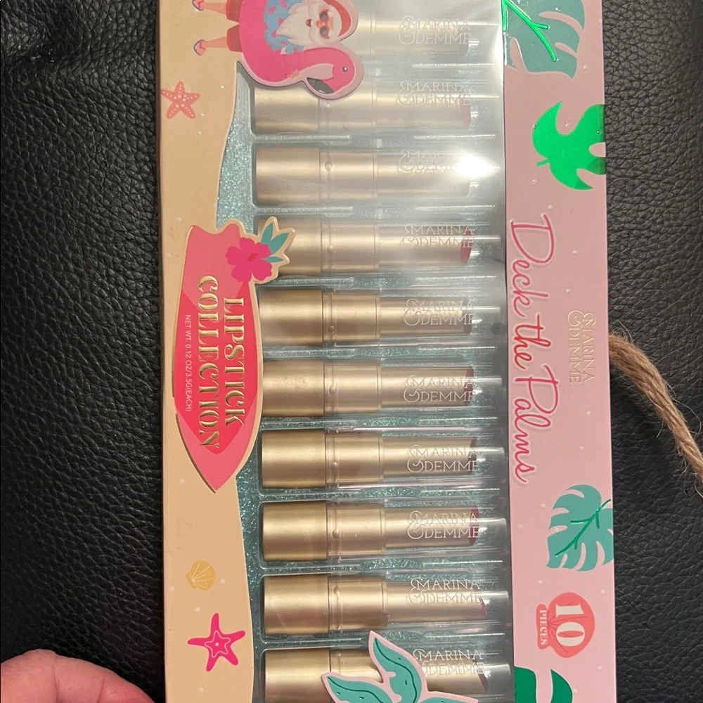 MARINA & DEMME DECK THE PALMS 10pieces-LIPSTICK COLLECTION-NIB